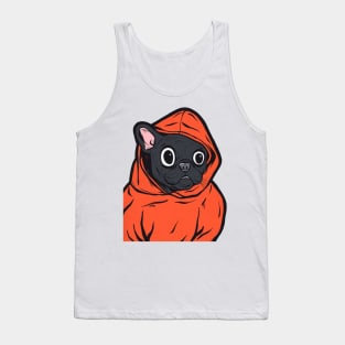 Black French Bulldog Hoodie Tank Top